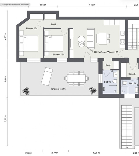 3-Zimmer-Wohnung mit großer Terrasse (Top 5)
Hauptwohnsitz