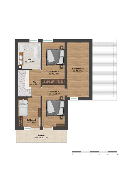 Ferienhausgewidmete 4-Zimmer-Maisonette mit Garage – Nähe Arlberg