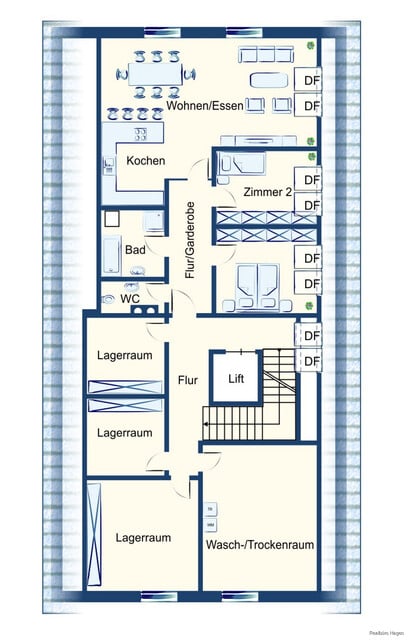 3 Zimmerwohnung mit Tiefgaragenplatz in TOP Lage zu vermieten!