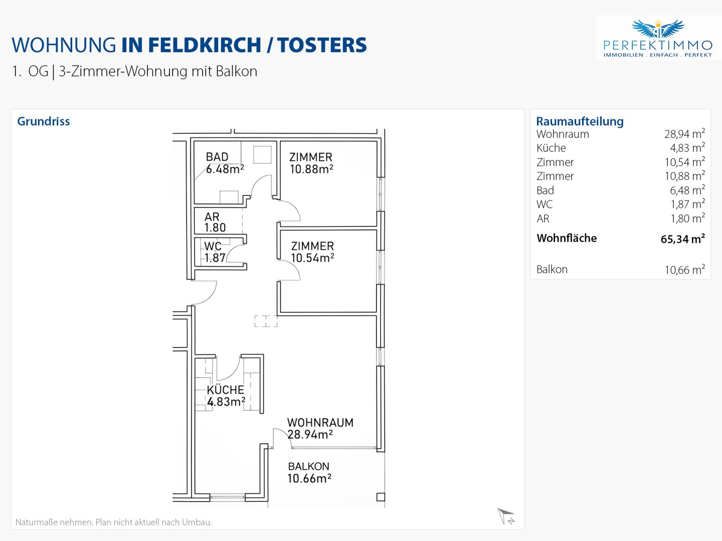 Attraktive 3-Zimmer-Wohnung mit fixem Mietertrag