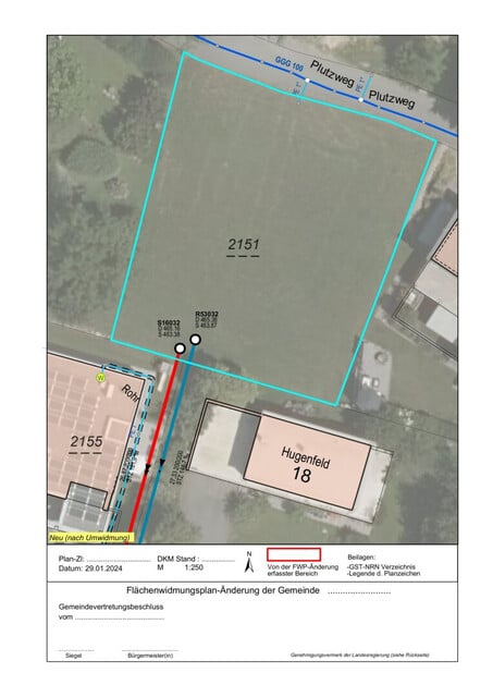 Baugrundstück am Fuße des "Tschütsch" in Klaus mit 820 m² oder 410 m²