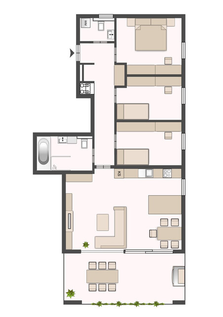 Moderne 4-Zimmer-Terrassenwohnung in ruhiger Lage – Lebensqualität in Zentrumsnähe