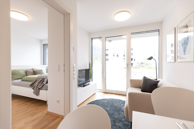 Modernes, möbliertes 2-Zimmer-Apartment in Architekten-Wohnanlage in Feldkirch