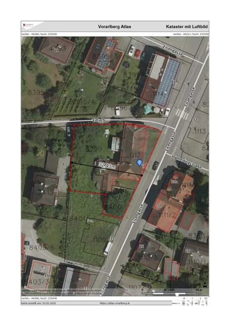 Grundstück in zentraler Lage von Dornbirn