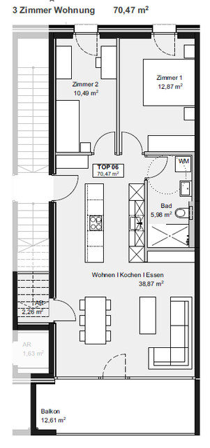 Helle 3-Zimmerwohnung zum Spitzenpreis I Whg D06