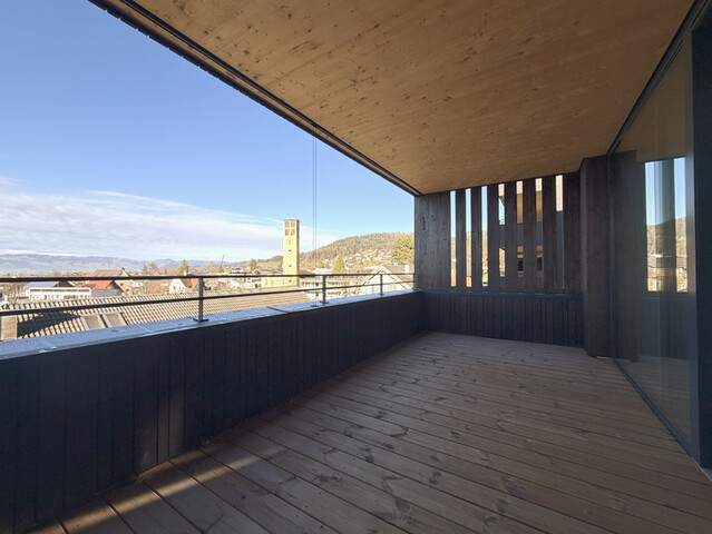 Moderne 3-Zimmer-Neubauwohnung mit Bergpanorama in Muntlix