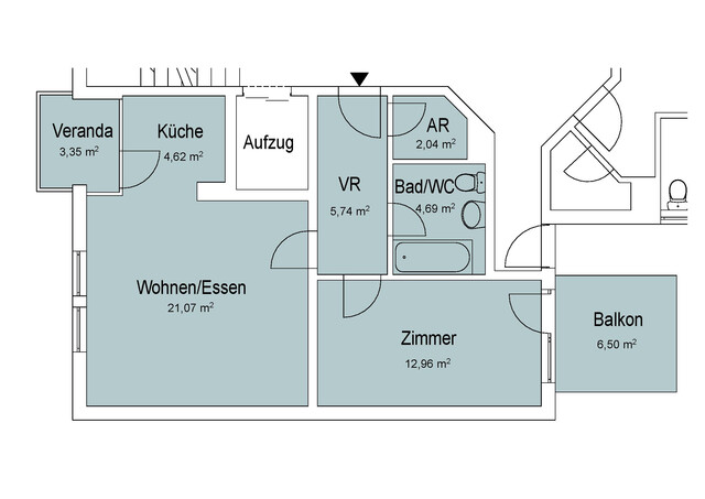2-Zimmer Wohnung Bregenz Innenstadt