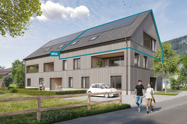 3,5-Zimmer-Dachgeschosswohnung W06/ Miete Erstbezug