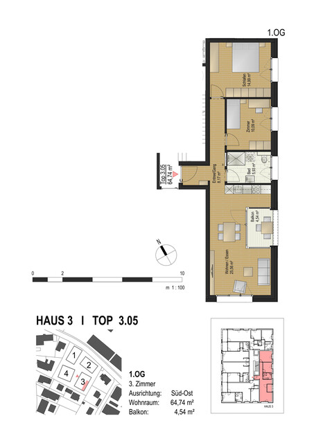 Wohnen am CAMPUS - Helle 3-Zimmerwohnung