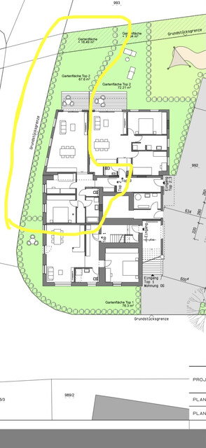Luxuriöse 3 Zimmer Gartenwohnung in Stickerei Villa Raumhöhe 3m mit überdachter Terrasse und Privatgarten & Carport - Top Ausstattung!