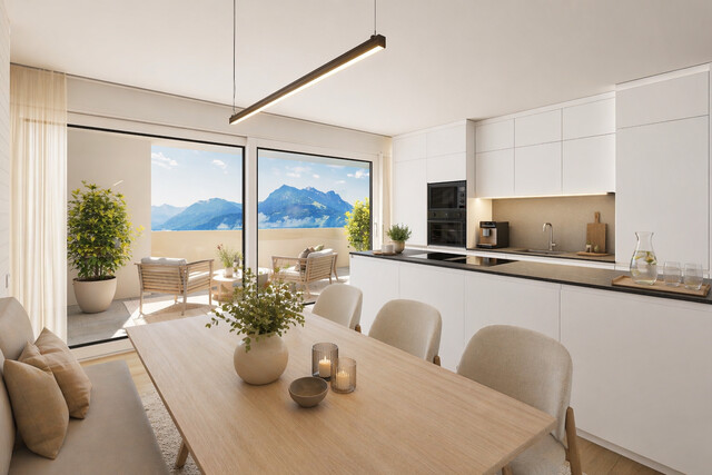 Exklusive 5-Zimmer-Dachgeschosswohnung in Göfis - Top 9 mit traumhaften Walgaublick