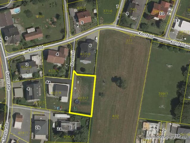 Wunderbares Baugrundstück, sonnig und ruhig gelegen mit 719m² in der Bodenseegemeinde Höchst!