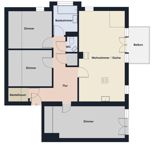 4-Zi.-Dachgeschosswohnung mit überragendem Blick auf das Rheintal und den Vorderwald