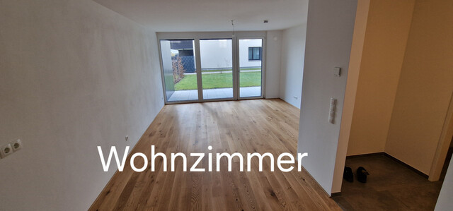 Neubau Gartenwohnung mit 20 m² Terrasse, 70 m² Garten,  6 m² Kellerabteil, 1 Tiefgaragenstellplatz à 20.000,00 e (Kauf)