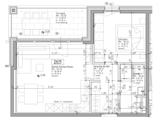 Moderne 2-Zimmer-Wohnung in Hard, ruhig gelegen, zentral und in Bodenseenähe