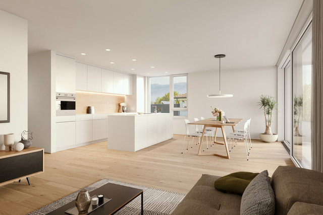 Große 3-Zi-Terrassenwohnung | Schlössleblick | Exklusive Austattung - Wohnen am Schlössle  Top W08