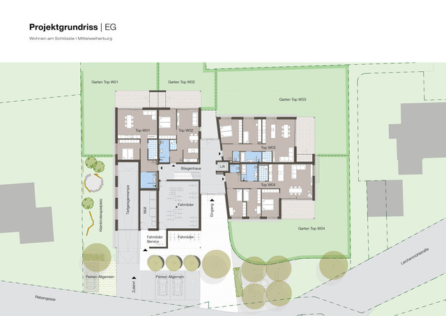 Große 3-Zi-Terrassenwohnung | Schlössleblick | Exklusive Austattung - Wohnen am Schlössle  Top W08