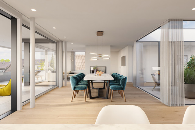 Große 3-Zi-Terrassenwohnung | Schlössleblick | Exklusive Austattung - Wohnen am Schlössle  Top W08