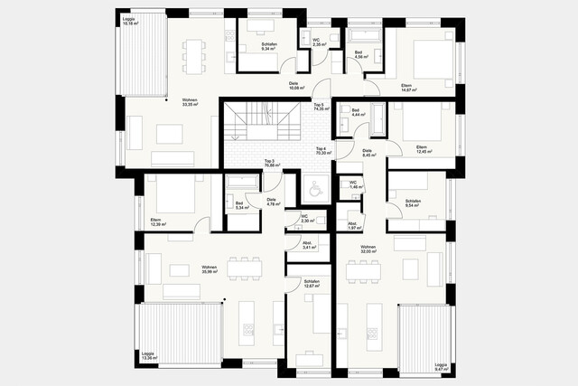 Luxuriöse 3-Zi-Terrassenwohnung - Dornbirn Zentrum