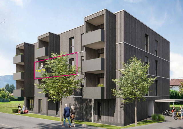 Neubau 1-Zimmer-Apartment im 2. OG mit Relax-Balkon in Top Lage nähe Messepark in Dornbirn