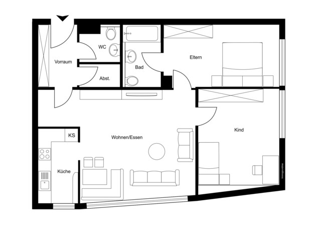 Großzügige 3-Zimmer-Wohnung in zentraler Lage von Bludenz