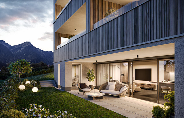 3-Zimmer Wohnung mit großer Terrasse in einzigartiger Lage (Top A2)