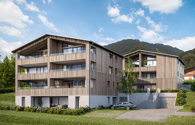 3-Zimmer Wohnung mit großer Terrasse in einzigartiger Lage (Top A2)