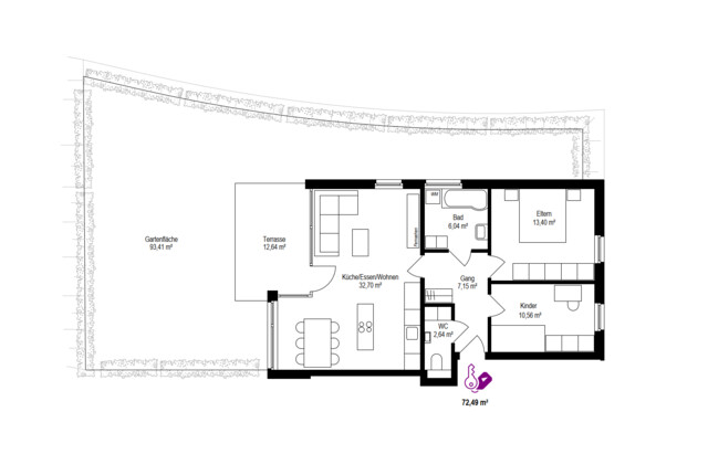 gepflegte 3-Zimmer-Gartenwohnung in attraktiver Lage!