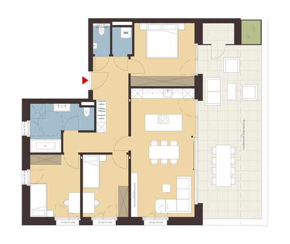 4-Zimmer Dachgeschosswohnung | A08