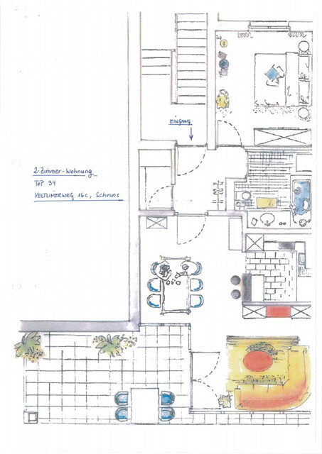 Wohnen im Montafon: Harmonische 2-Zimmer-Gartenwohnung in Schruns zu vermieten!