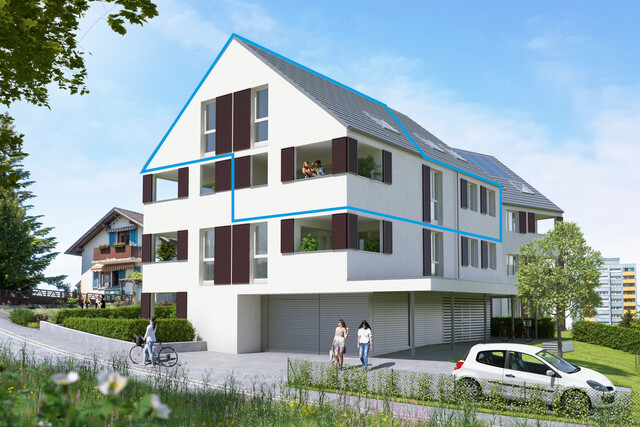 4-Zi-Maisonettewohnung mit 2 Bädern und zusätzlichem Studio