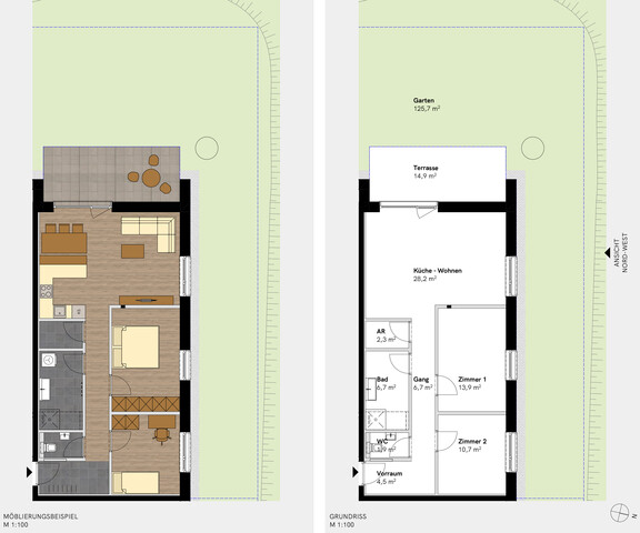 3-Zimmer Gartenwohnung - Neubau