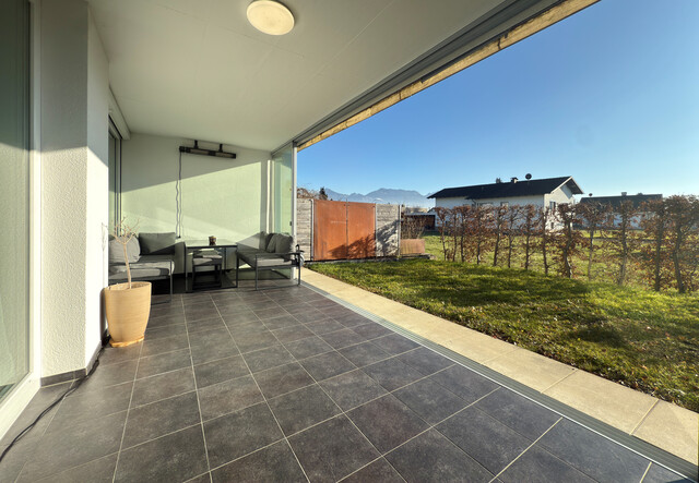 Attraktive 2-Zimmerwohnung mit sonnigem Garten