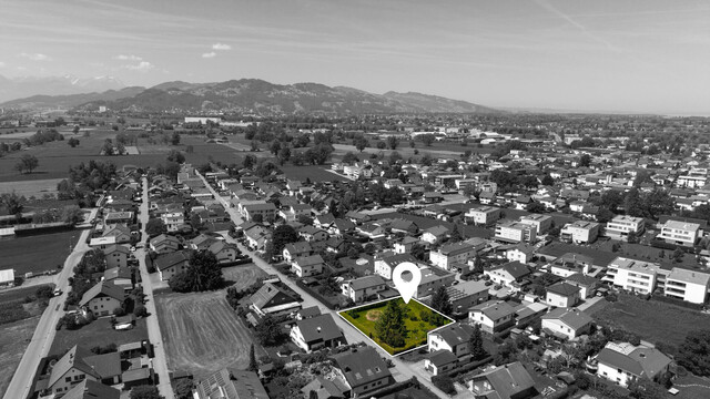 600m² Baugrundstück in toller Lage in Hard