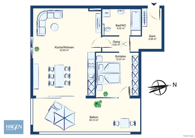 NEUBAU 2 Zimmerwohnung: Erleben Sie die Natur mit atemberaubenden Panoramablick