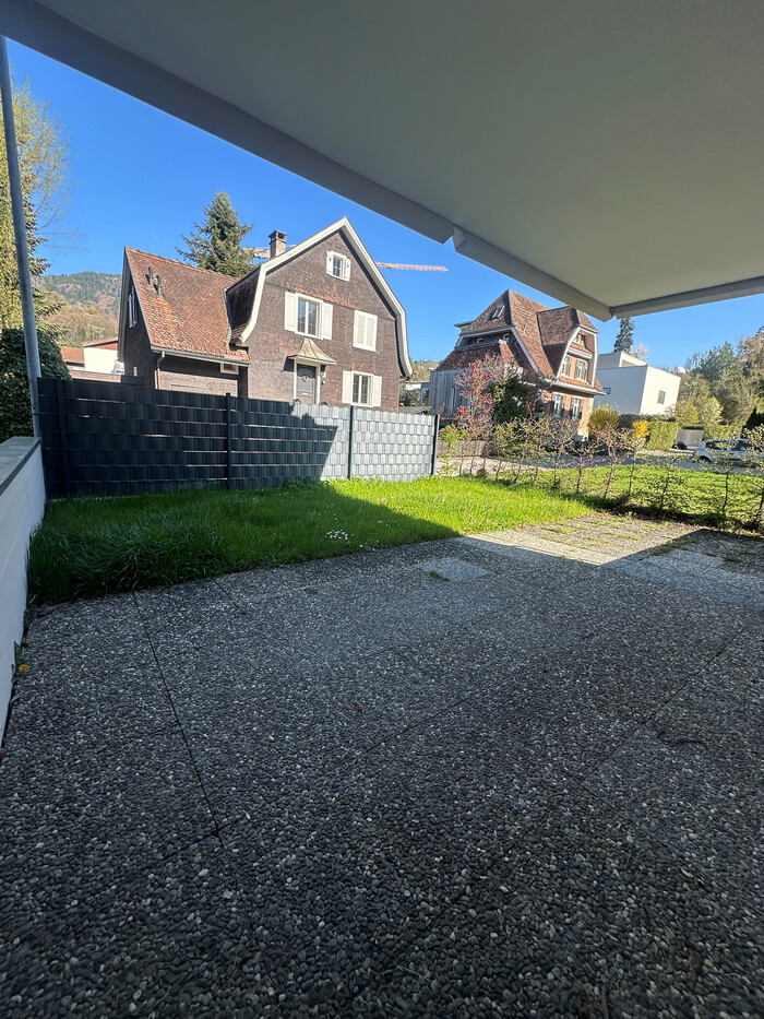 Schöne 2-Zimmer-Gartenwohnung in Dornbirn ab sofort zu vermieten