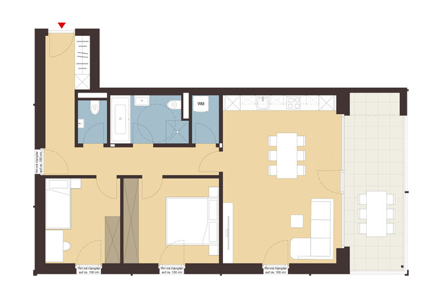 3-Zimmerwohnung mit Terrasse| A06