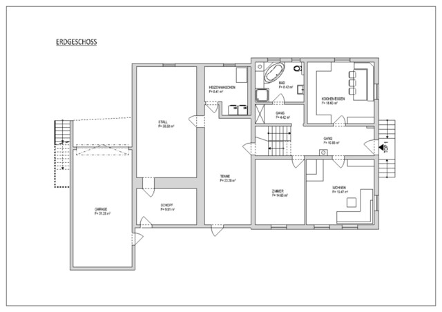 Traumhaus in Klaus mit großem Garten & Einliegerwohnung