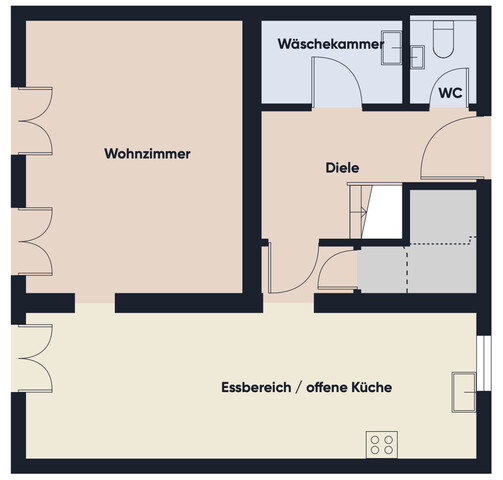 Große Doppelhaushälfte mit Garten und Carport