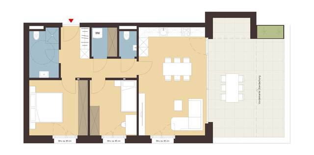 3-Zimmer Terrassenwohnung | A03