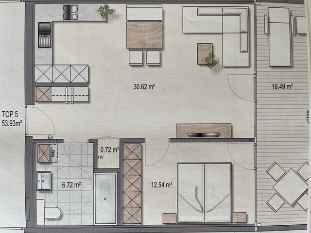Schöne 2-Zimmer-Wohnung in ruhiger, stadtnaher Lage mit schöner Aussicht (Bludenz Obdorf)