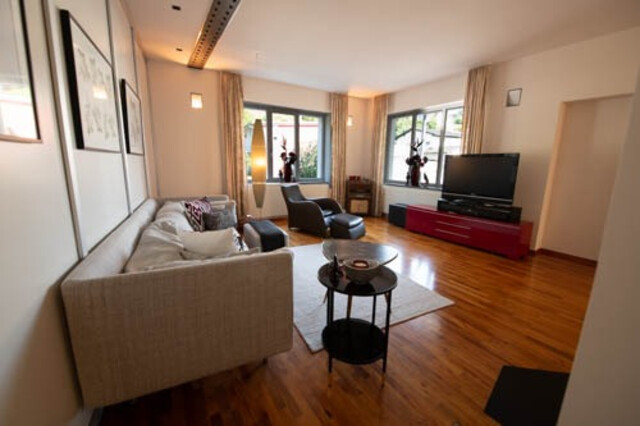 schöne, grosszügige Wohnung mit ruhigem Garten 