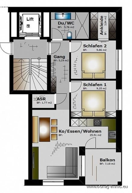 Luxuriöse Ferienwohnung mit Zweitwohnsitzwidmung im sonnigen Fontanella / Gr.Walsertal! TOP A102