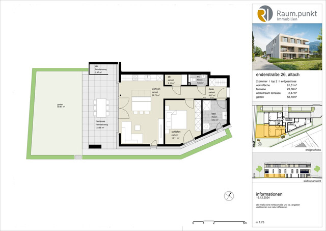 Wohnanlage in Altach | 2-Zimmer-Gartenwohnung