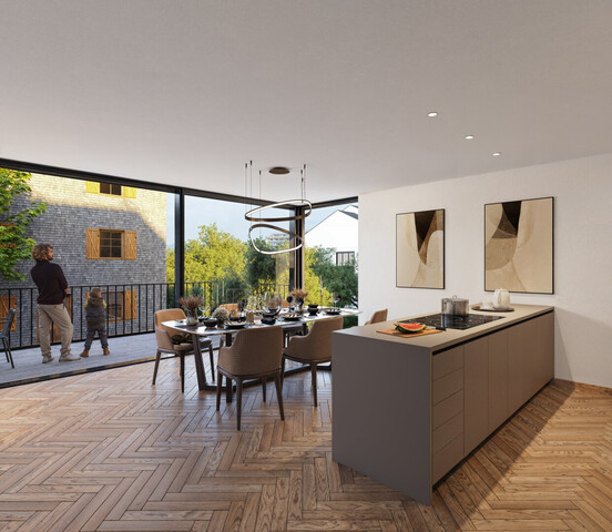 Wohnen wie im eigenen Haus: lichtdurchflutet, geräumig und Dachterrasse