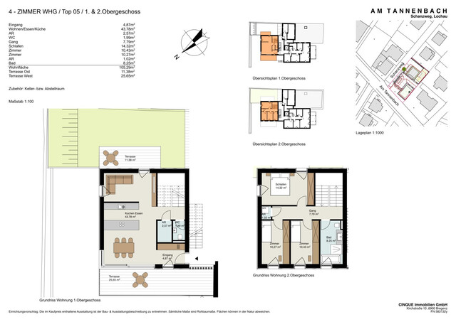 Wohnen wie im eigenen Haus: lichtdurchflutet, geräumig und Dachterrasse