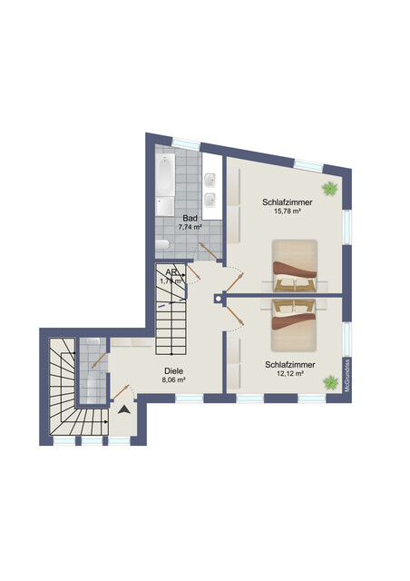 Wohnen über den Dächern: behagliche Maisonettewohnung in der Feldkircher Innenstadt
