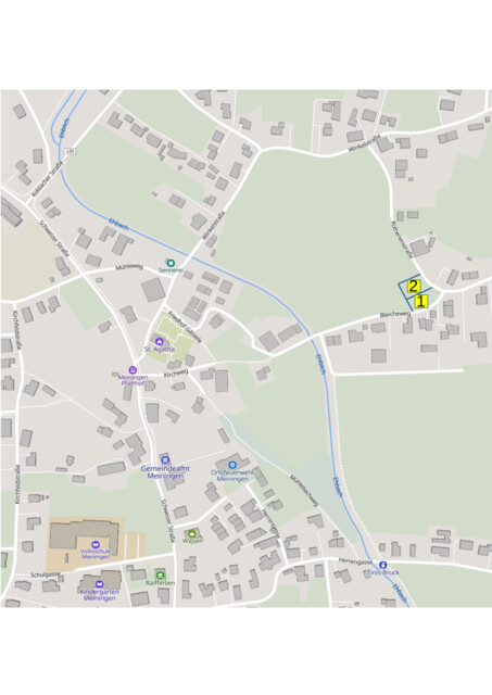 Einmalige Gelegenheit: Zwei wunderschöne als Bauland gewidmete Grundstücke in Meiningen! (795 m2 und 620 m2)