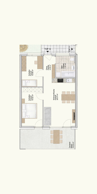 Sonnige 3-Zimmerwohnung in Lustenau