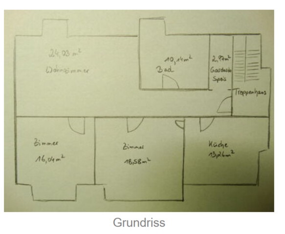 3,5 Zimmer Dachgeschosswohnung